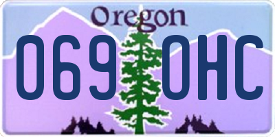 OR license plate 069OHC