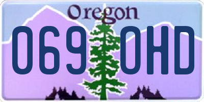 OR license plate 069OHD