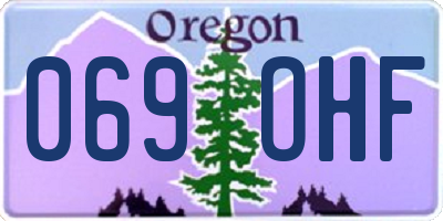 OR license plate 069OHF