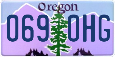 OR license plate 069OHG