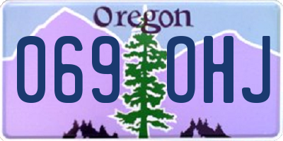 OR license plate 069OHJ