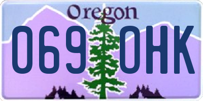 OR license plate 069OHK
