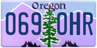 OR license plate 069OHR