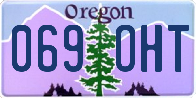 OR license plate 069OHT