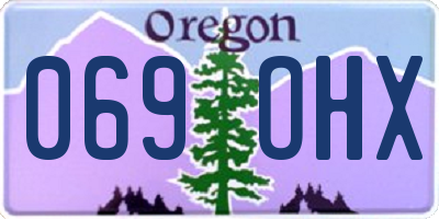 OR license plate 069OHX