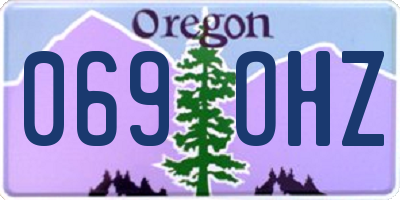OR license plate 069OHZ