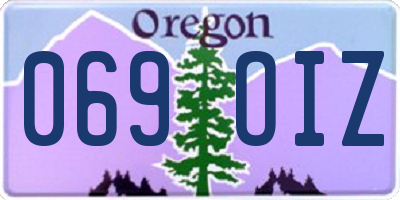 OR license plate 069OIZ