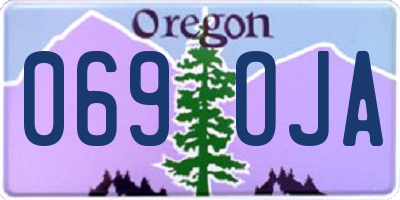 OR license plate 069OJA