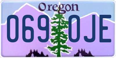 OR license plate 069OJE