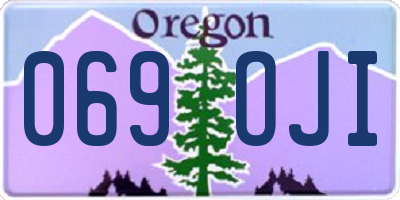 OR license plate 069OJI
