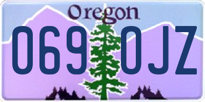OR license plate 069OJZ