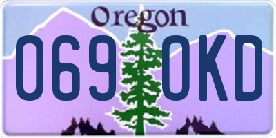 OR license plate 069OKD