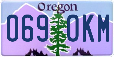 OR license plate 069OKM