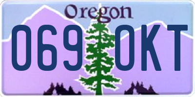 OR license plate 069OKT