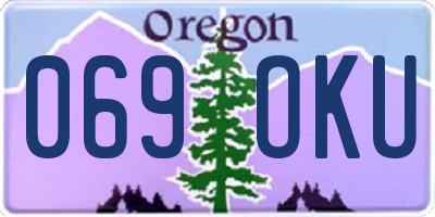 OR license plate 069OKU