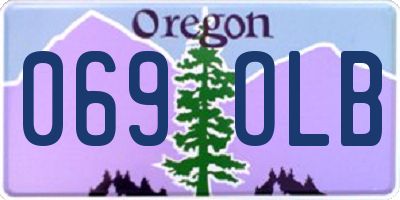 OR license plate 069OLB