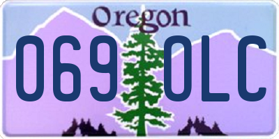 OR license plate 069OLC