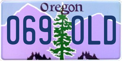 OR license plate 069OLD