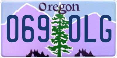 OR license plate 069OLG