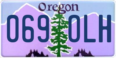 OR license plate 069OLH