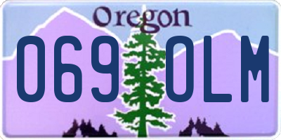OR license plate 069OLM