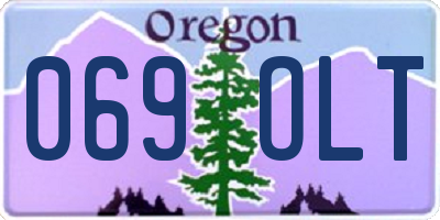 OR license plate 069OLT