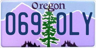 OR license plate 069OLY