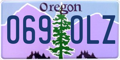 OR license plate 069OLZ
