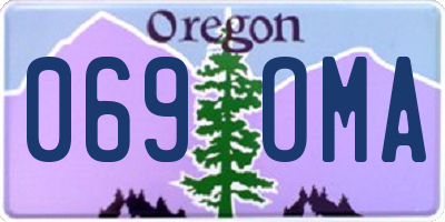 OR license plate 069OMA