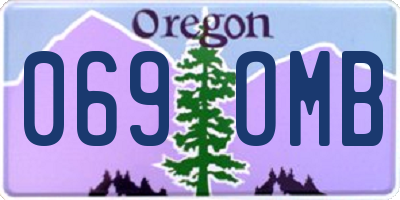OR license plate 069OMB