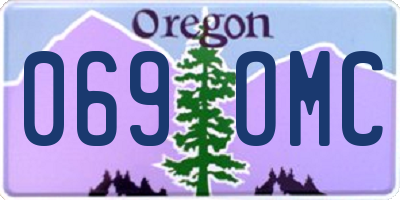 OR license plate 069OMC