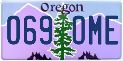 OR license plate 069OME