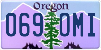 OR license plate 069OMI