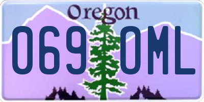 OR license plate 069OML