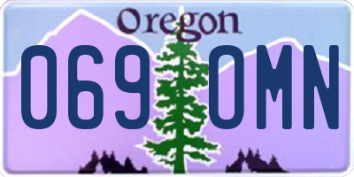 OR license plate 069OMN