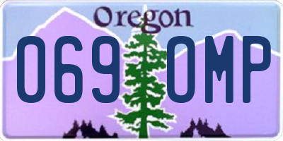 OR license plate 069OMP