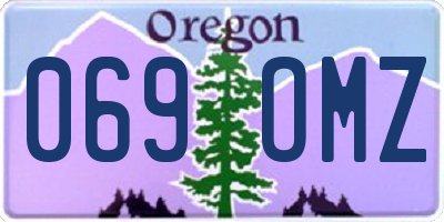 OR license plate 069OMZ