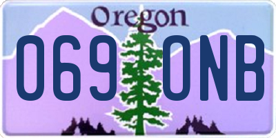 OR license plate 069ONB