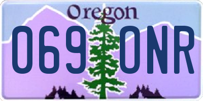 OR license plate 069ONR