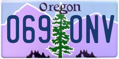 OR license plate 069ONV