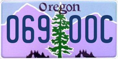 OR license plate 069OOC