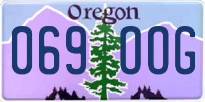 OR license plate 069OOG