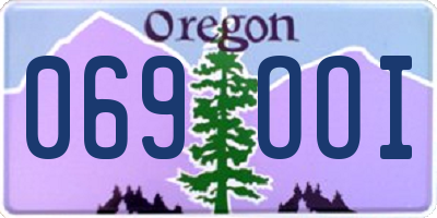 OR license plate 069OOI