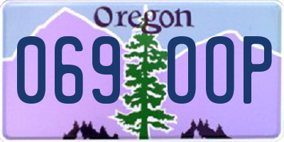 OR license plate 069OOP