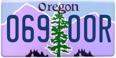 OR license plate 069OOR