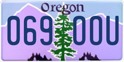 OR license plate 069OOU