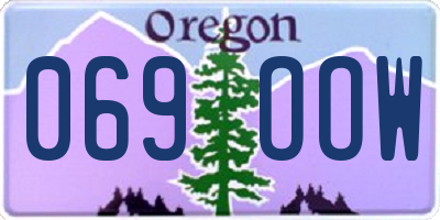 OR license plate 069OOW