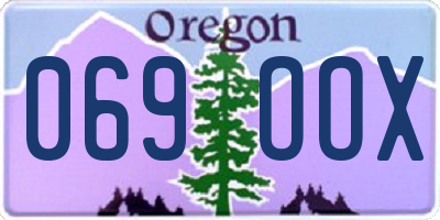 OR license plate 069OOX