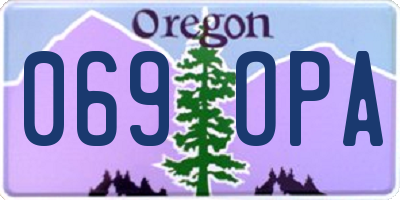OR license plate 069OPA
