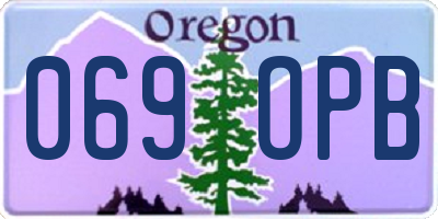OR license plate 069OPB